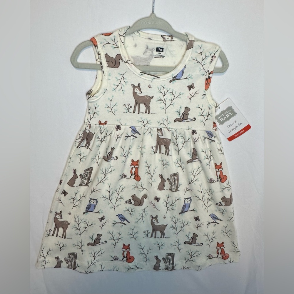 NWT Hudson Baby - Woodland Dress - 18M